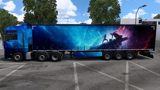 Skin "StarWars" for Man-TGX-Euro5 + Trailer